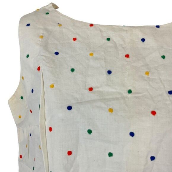 Judy Bond Womens Vintage Colorful Embroidered Sleeveless Top Shirt USA Made sz S - Picture 7 of 16